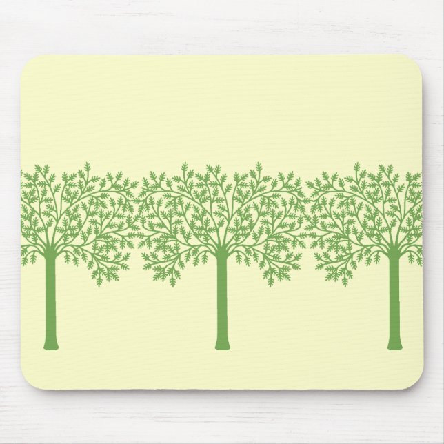 Mousepad Árvore Verde Estilizada (Frente)