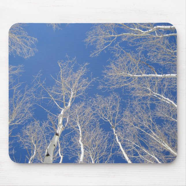 Mousepad Árvores de Aspen Inverno (Frente)