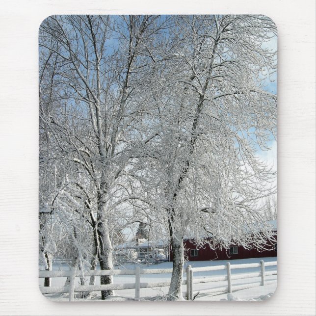 Mousepad Árvores de inverno (Frente)