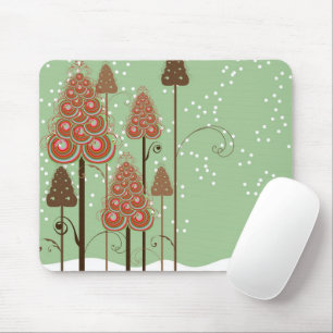 Mousepad Árvores de Natal Curly Whimsical Wonderland