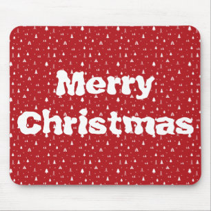 Mousepad Árvores de Natal e Flocos de Neve