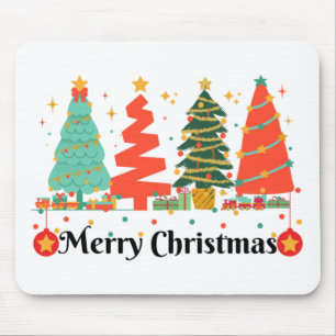 Mousepad Árvores de Natal Feliz Natal