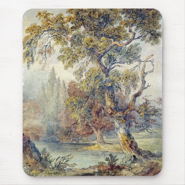 Mousepad Árvores e Pond (por John Ruskin) (Frente)