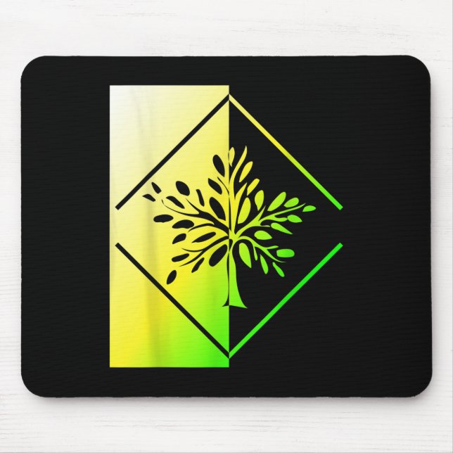 Mousepad Árvores Florestais Natural de Co2 Árvore Ambiental (Frente)