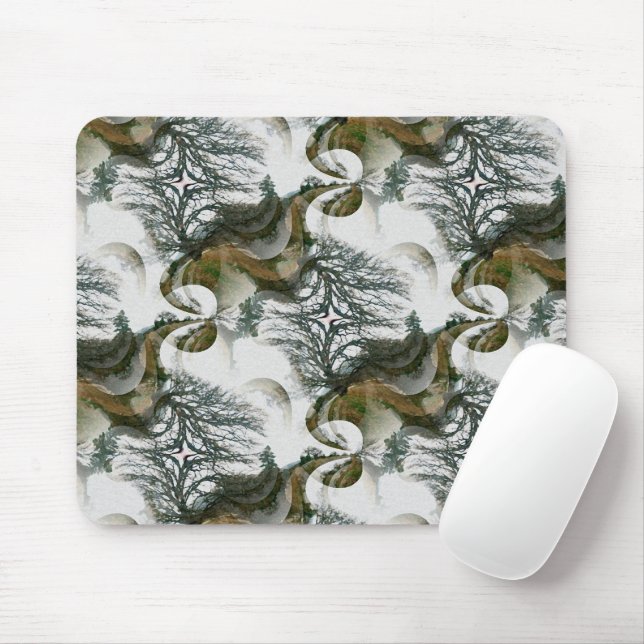 Mousepad Árvores no inverno..... (Com mouse)