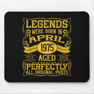 Mousepad As 50ª Lendas De Aniversário Foram Nasceres Em Abr