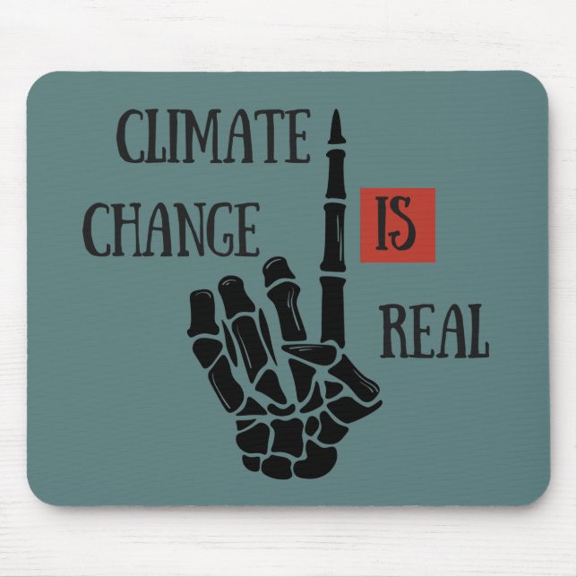 Mousepad as alterações climáticas são reais (Frente)