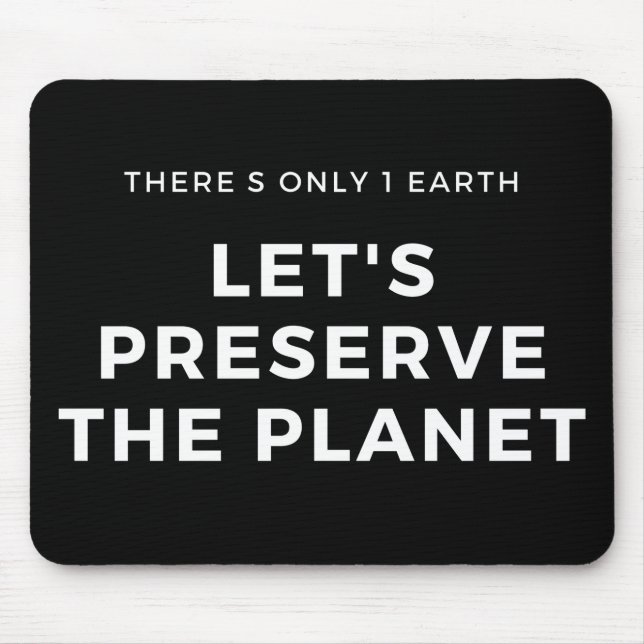 Mousepad as alterações climáticas são reais (Frente)