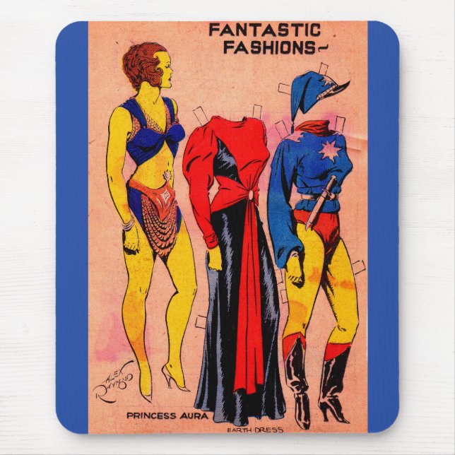 Mousepad as bonecas 1 de papel da princesa Aura não dos (Frente)