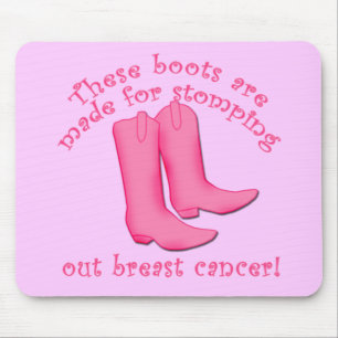 Mousepad As botas são feitas Stomping para fora cancro da