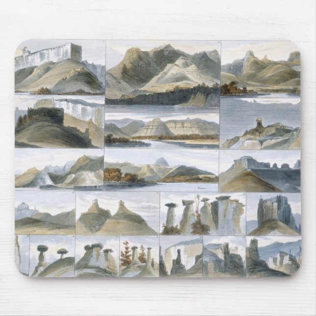 Mousepad As colinas notáveis no Missouri superior, chapeiam (Frente)