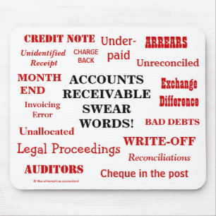 Mousepad As contas Receivable juram a ideia do presente da