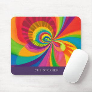 Mousepad As cores brilhantes do arco-íris, personalizam o