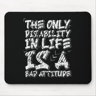 Mousepad As Deficiências São Um Motivado De Cadeira De Roda