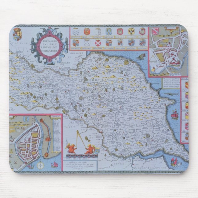 Mousepad As equitações nortes e do leste de Yorkshire (Frente)