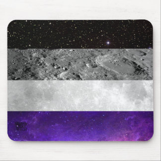 Mousepad Ás Espaciais - Orgulho Asexual/ Astronomia/ Galáxi