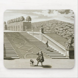 Mousepad As etapas ao terraço do jardim, palácio do