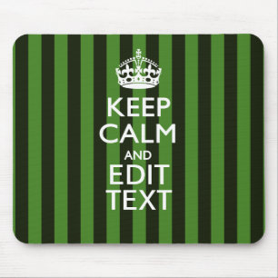 Mousepad As faixas verdes personalizadas mantêm o texto ca