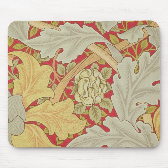 Mousepad As folhas do Acanthus e selvagem aumentaram em um (Frente)
