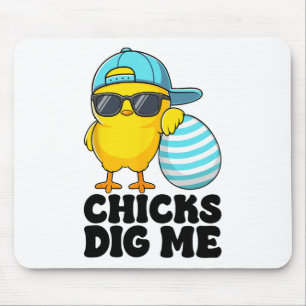 Mousepad As Galinhas Me Adoram Páscoa Meninos Homens Feliz