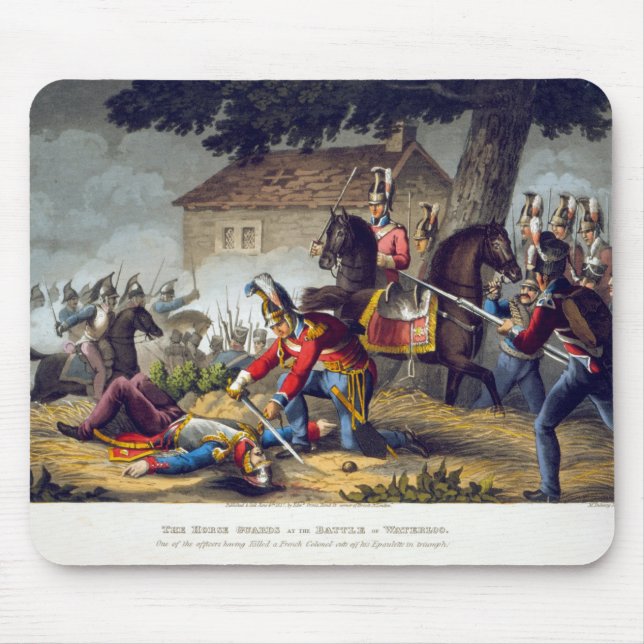 Mousepad As guardas de cavalo na batalha de Waterloo, (Frente)