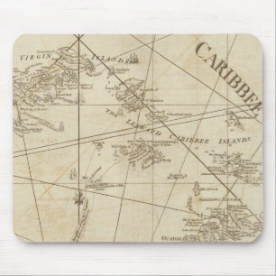 Mousepad As Ilhas Caribes, as Ilhas Virgens