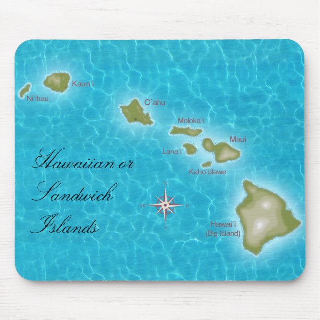 Mousepad As ilhas havaianas (Frente)