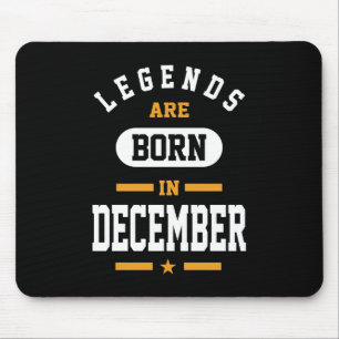 Mousepad As Legendas Estão Nasceres Em Dezembro