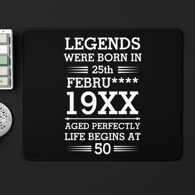 Mousepad As Legendas Personalizadas Eram Nasceres no Mês do (Criador carregado)