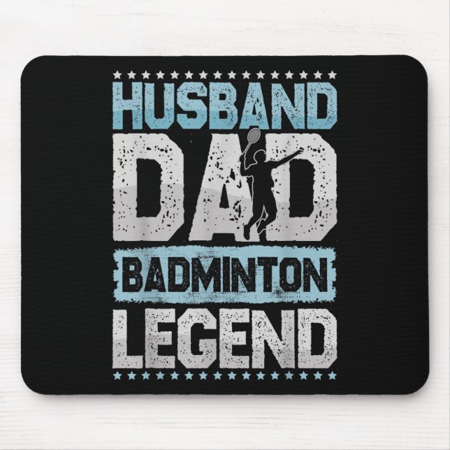 Mousepad As Lendas do Badminton Retro Shuttle Masculino Bad (Frente)