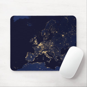 Mousepad As Luzes Locais Em Várias Cidades Europeias E Nórd