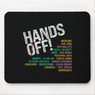 Mousepad As Mãos De Nossa Liberdade Protegem O Que É