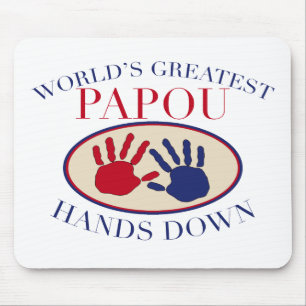 Mousepad As melhores mãos de Papou para baixo
