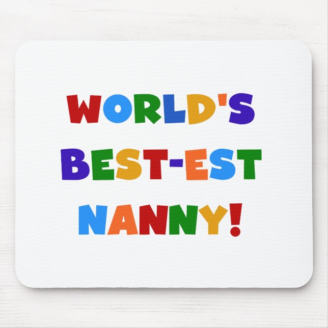 Mousepad As melhores notas da Nanny Bright do mundo (Frente)