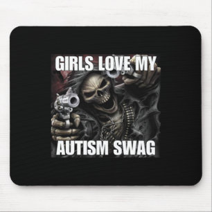 Mousepad As Meninas Adoram Meu Autismo Trocam Um Duro Engra