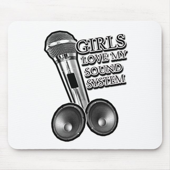 Mousepad As meninas amam meu SISTEMA DE SOM (Frente)