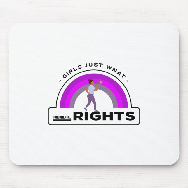 Mousepad As Meninas Querem Apenas Direitos Fundamentais (Frente)