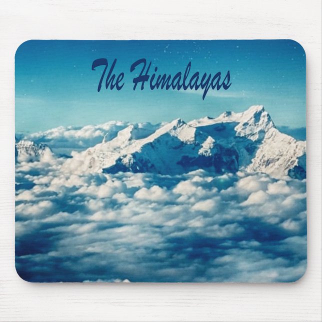 Mousepad As montanhas do Himalaia com texto (Frente)