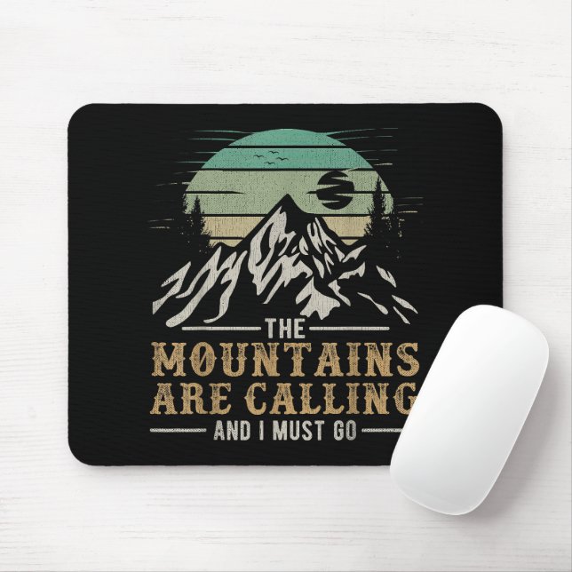 Mousepad As Montanhas Estão Chamando E Eu Devo Ir (Com mouse)