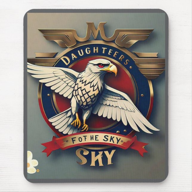 Mousepad "As mulheres da aviação crescem" (Frente)