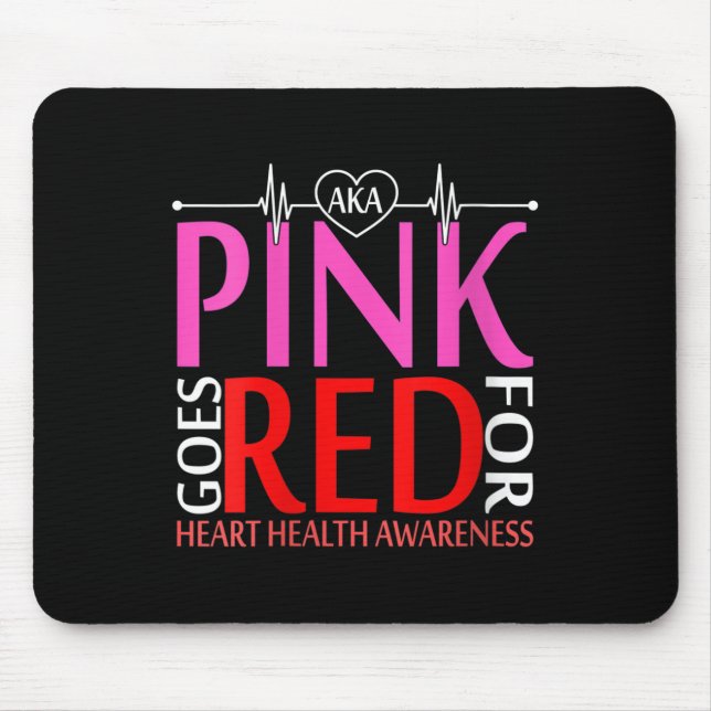 Mousepad As Mulheres São Rosa E São Vermelhas Para Os Aware (Frente)