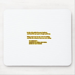 Mousepad Às palavras do amarelo Red2 do LIBERALITY a viver