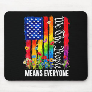 Mousepad As Pessoas Significam Todos Arco-íris LGBT Gay Lés