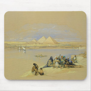 Mousepad As pirâmides em Giza, perto do Cairo (w/c)