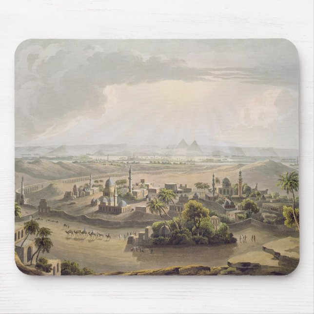 Mousepad As pirâmides no Cairo, gravado por Daniel Havell ( (Frente)