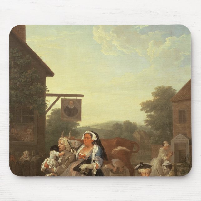 Mousepad As quatro horas do dia: Nivelamento, 1736 (Frente)