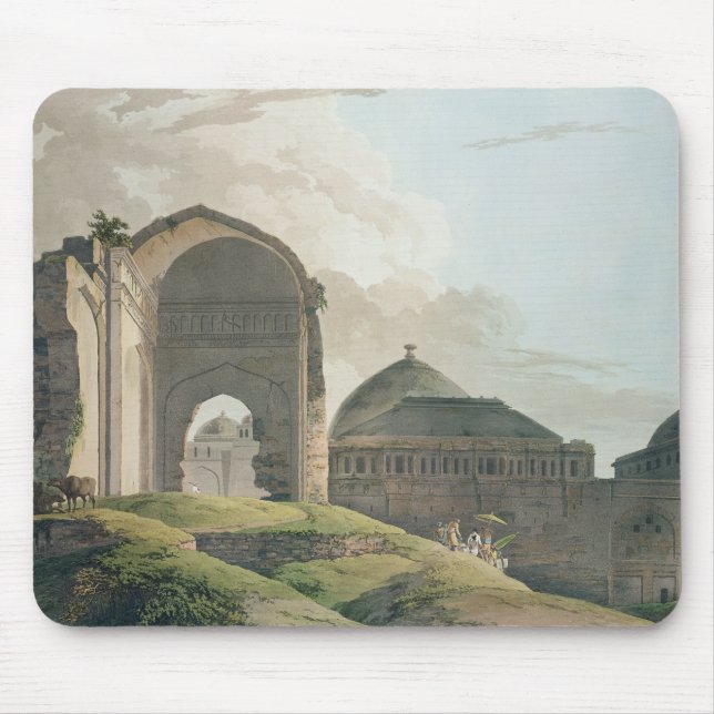 Mousepad As ruínas do palácio em Madurai, 1798 (Frente)