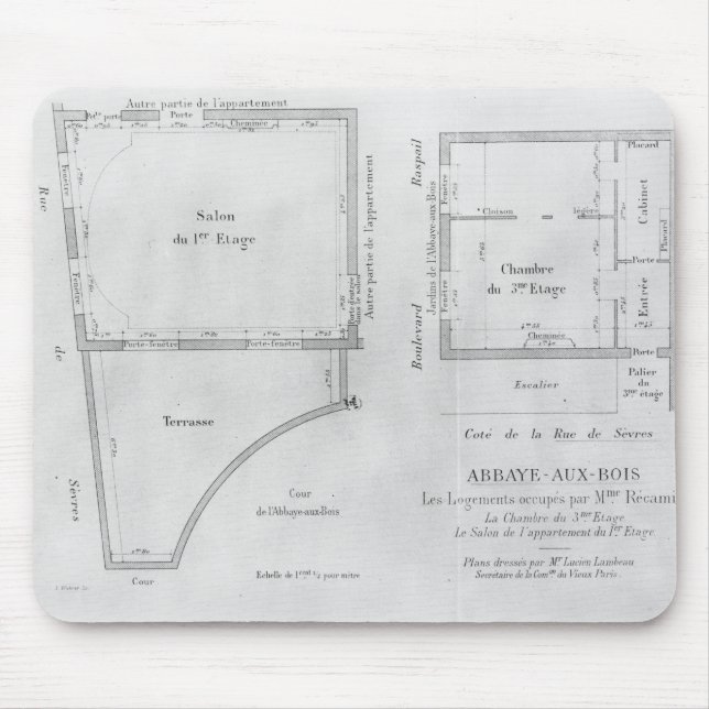 Mousepad As salas da senhora Recamier (Frente)