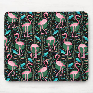 Mousepad As samambaias dos pássaros 20s Deco do flamingo