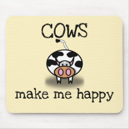 Mousepad As vacas fazem-me feliz